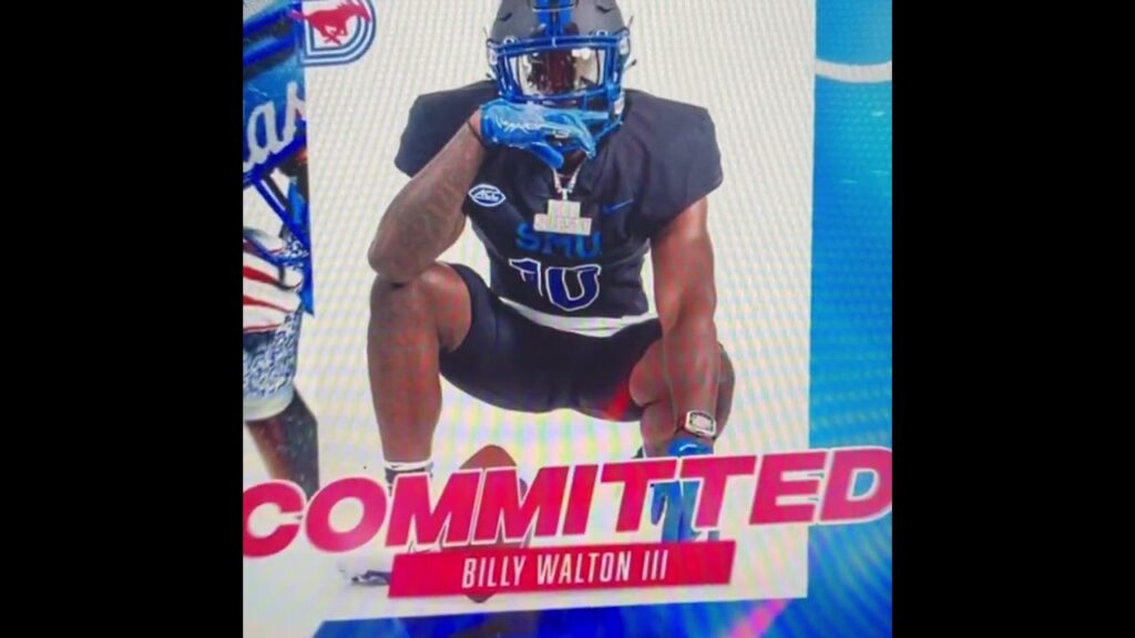 smu mustangs football lands texas longhorns de transfer billy walton