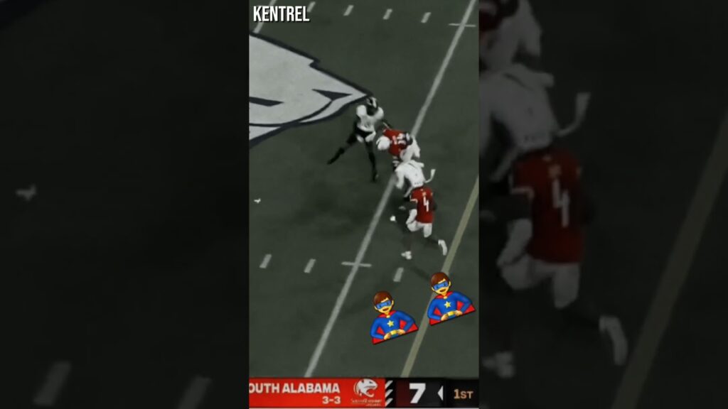 south alabama rb kentrel bullock out here leaping humans f09f9180 collegefootball cfb shorts espn sbc
