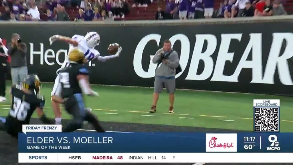 sportscenter top play elders carson brown one handed grab td against moeller