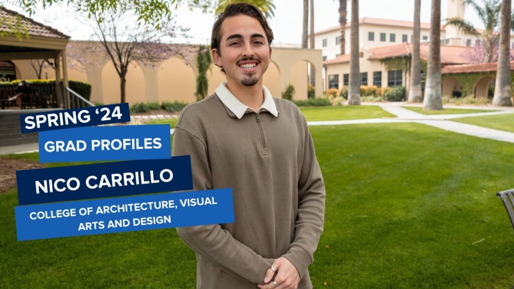 spring 2024 grad profiles nico carrillo college of architecture visual arts and design