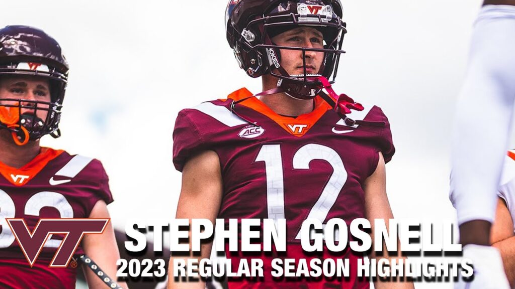 stephen gosnell 2023 regular season highlights virginia tech wr