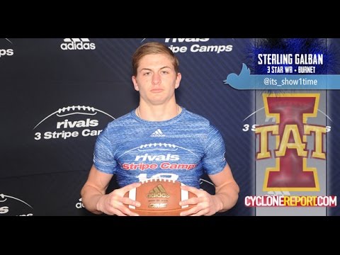 sterling galban makes his commitment to iowa state