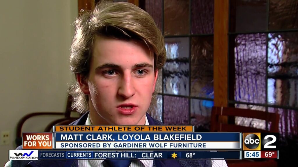student athlete of the week matt clark