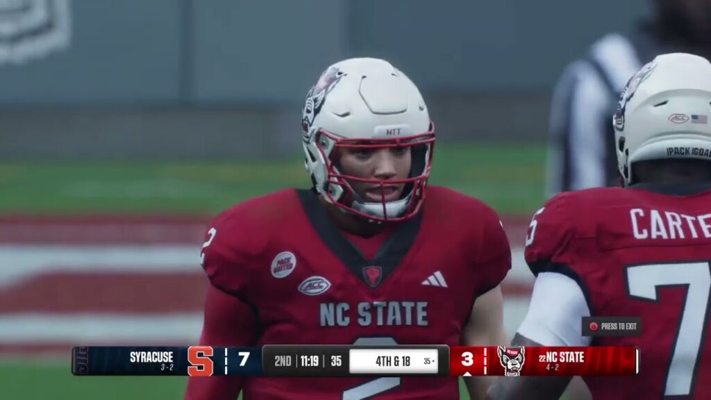 syracuse orange 3 2 vs 22 nc state wolfpack 4 2 october 12 2024