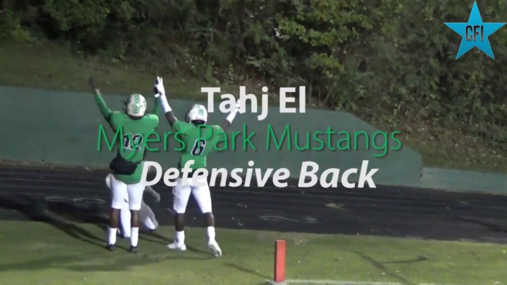 tahj el myers park db player spotlight