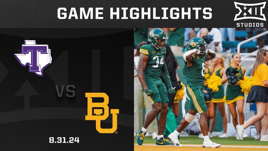 tarleton state vs baylor game highlights 2024 big 12 football