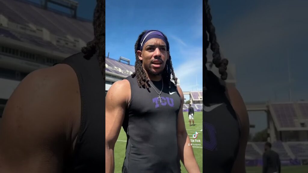 tcu spring practice interview with lb kaleb elarms orr