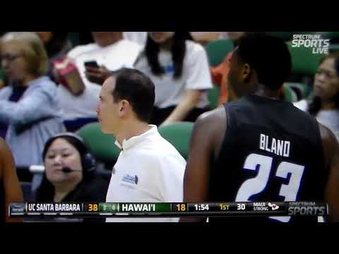 technical foul on cal santa barbaras ariel bland vs hawaii