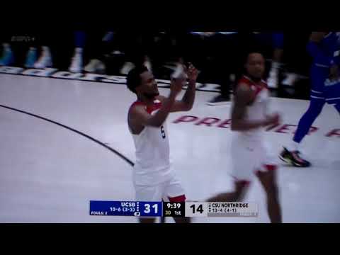 technical foul on cal state northridges keonte jones vs cal santa barbara