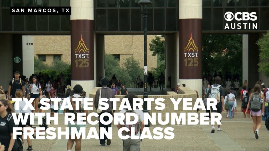 texas state starts semester with record number freshman class