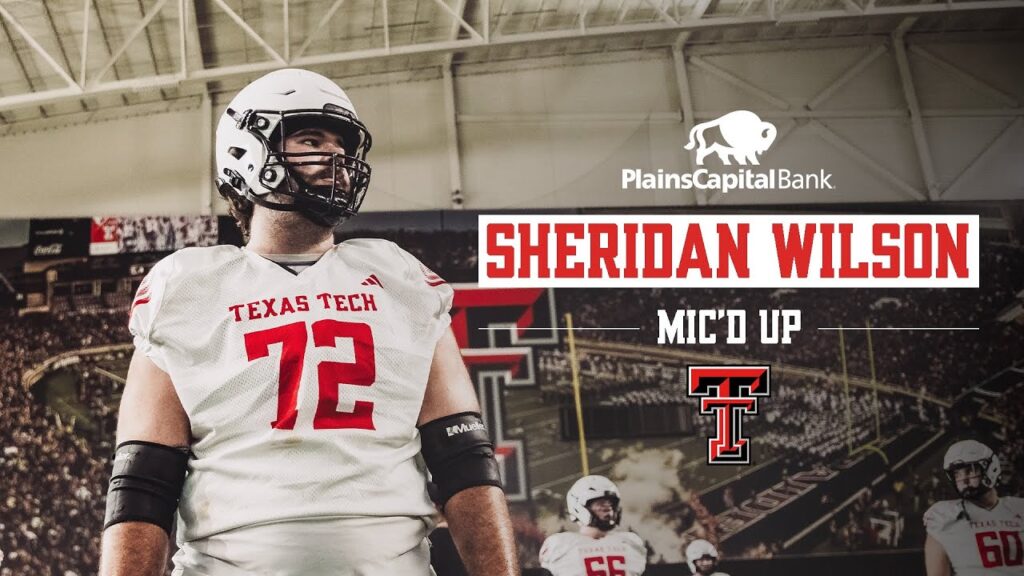 texas tech football sheridan wilson micd up aug 18 2024