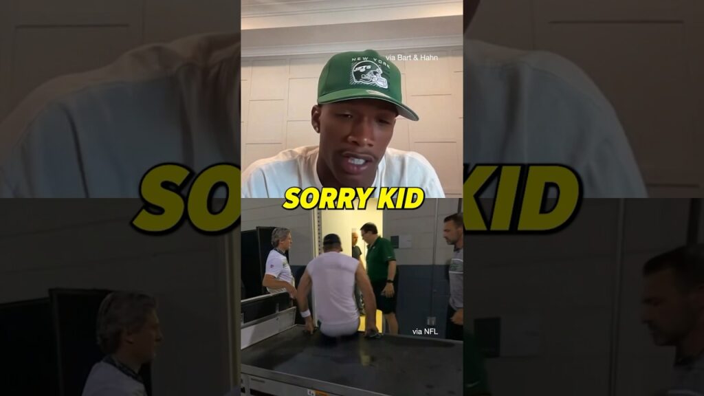 that sorry kid is heartbreaking f09f9294 nfl jets aaronrodgers garrettwilson