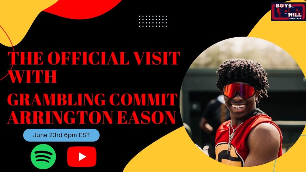 the official visit with grambling commit arrington eason