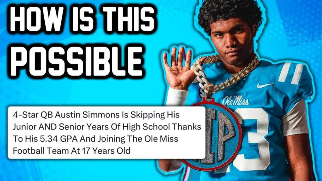 this insane qb skipped 2 years of high school to play at ole miss meet austin simmons
