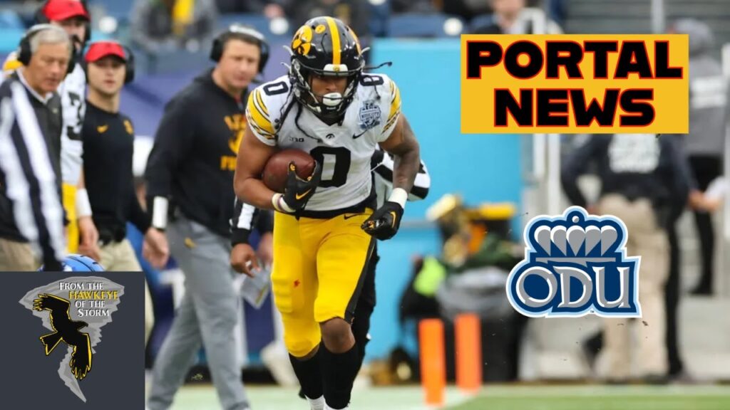 transfer portal former iowa wr diante vines transfers to old dominion