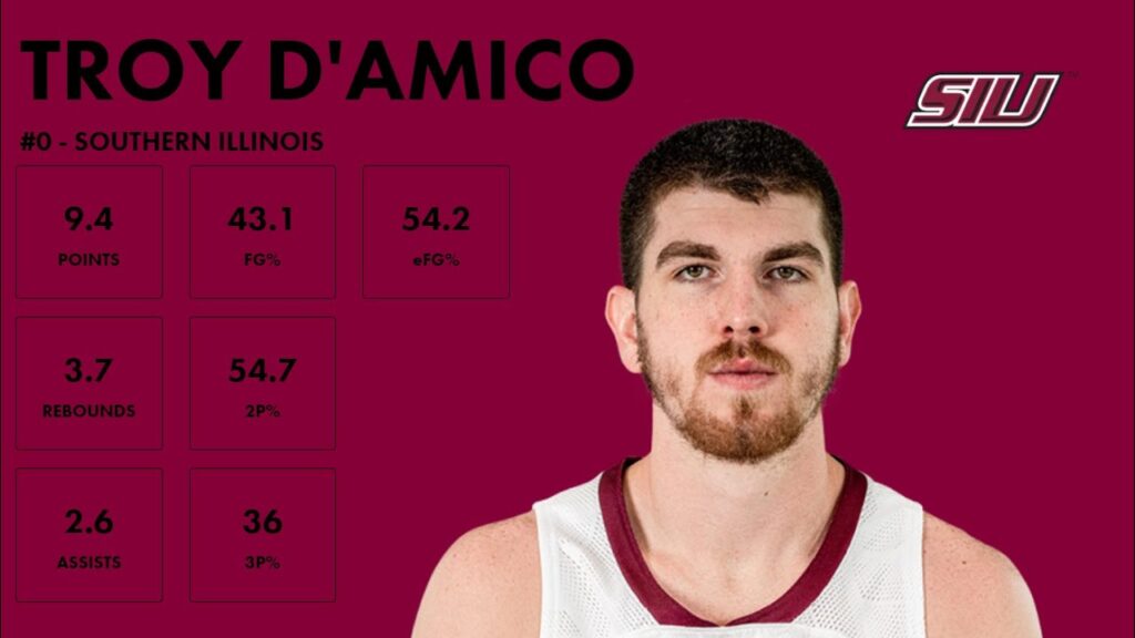 troy damico southern illinois 2023 24 transfer portal highlights