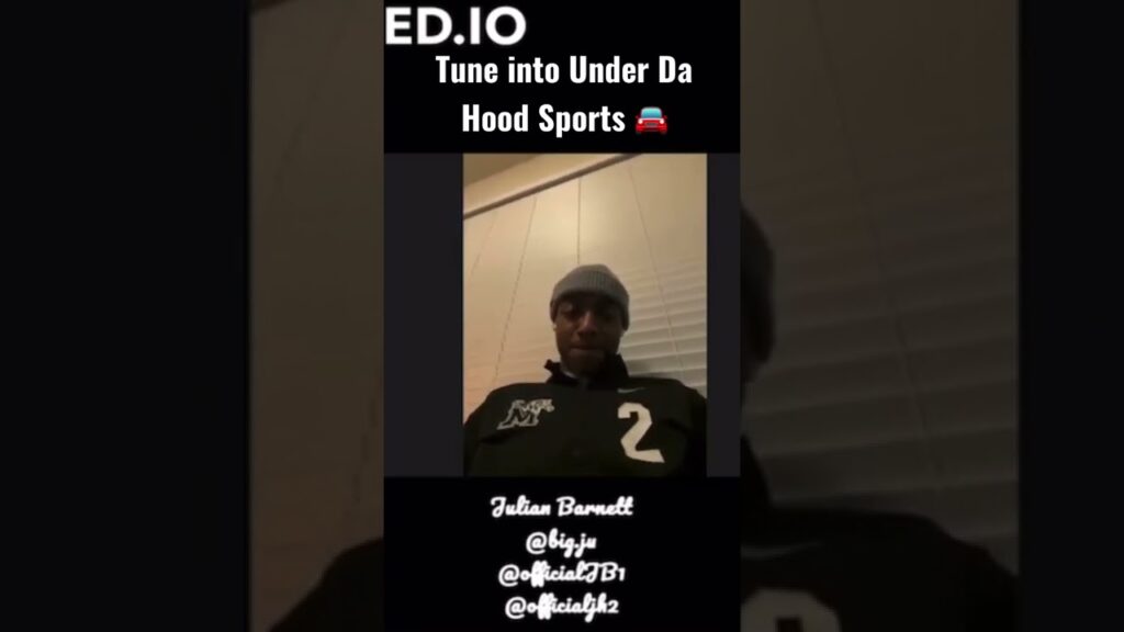 tune into under da hood sports f09f9a98with university of memphis cornerback julian barnett f09f92afe280bcefb88f