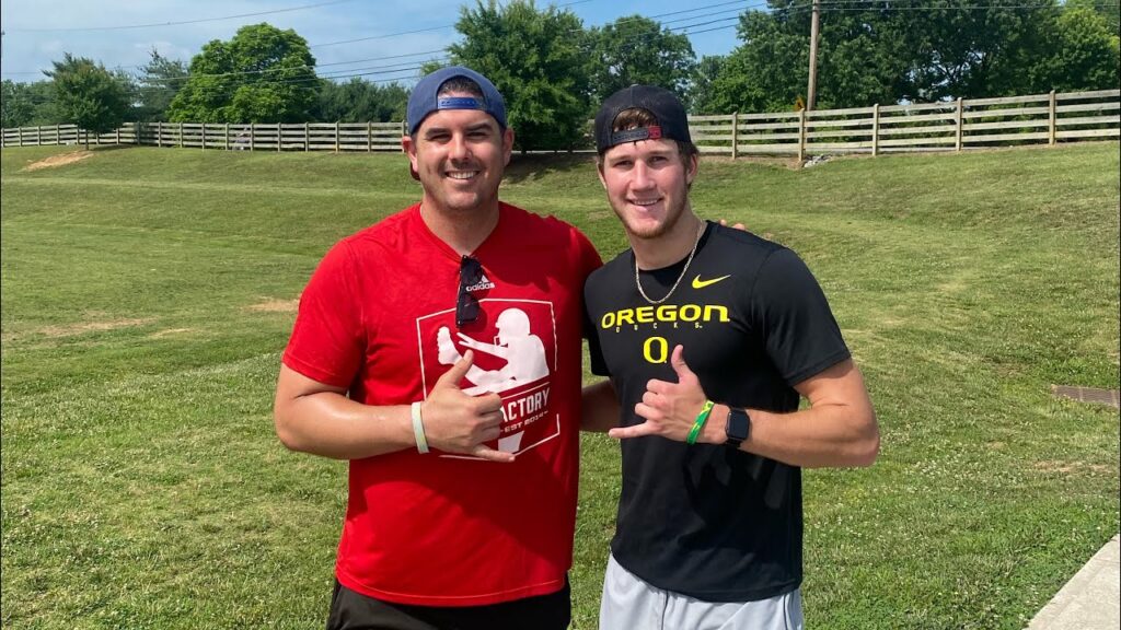 two days of training with ross james oregon punter