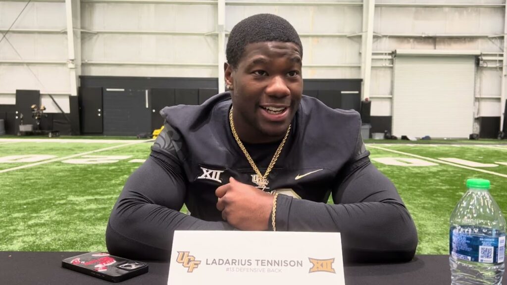 ucf 2024 football media day db ladarius tennison