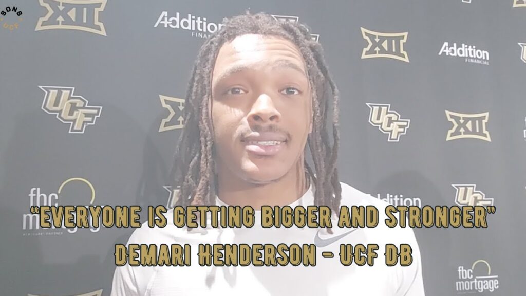 ucf knights db demari henderson everybody is getting bigger