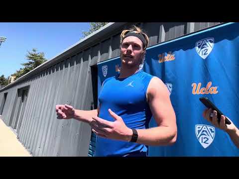 ucla te hudson habermehl about quarterbacks summer improvement