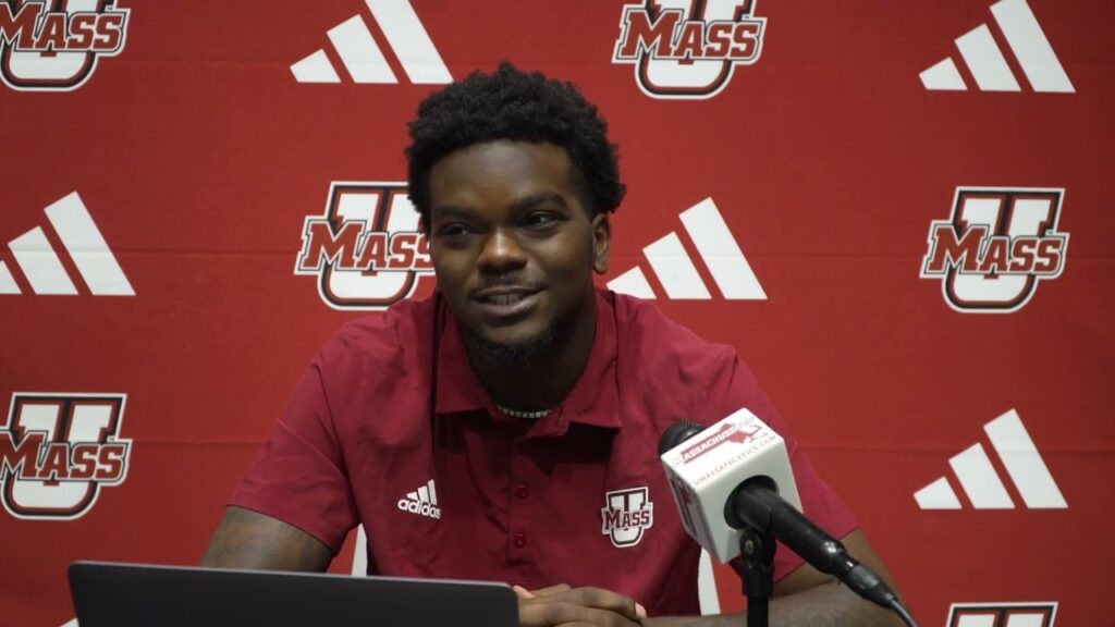 umass fb week 4 monday press conference with tyler rudolph 09 16 24