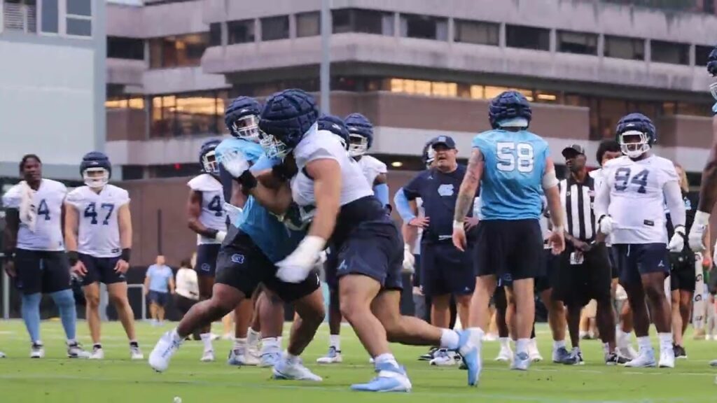 unc football fall camp dl rodney lora