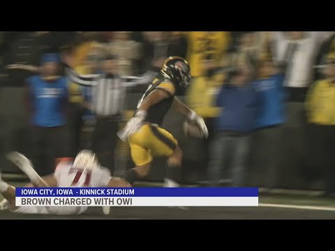 university of iowa athlete kaleb brown arrested for owi