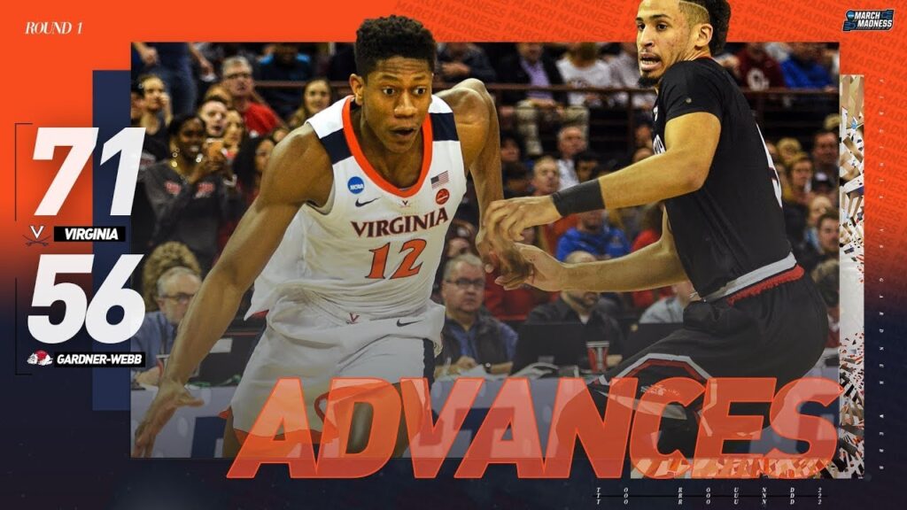 virginia vs gardner webb first round ncaa tournament extended highlights