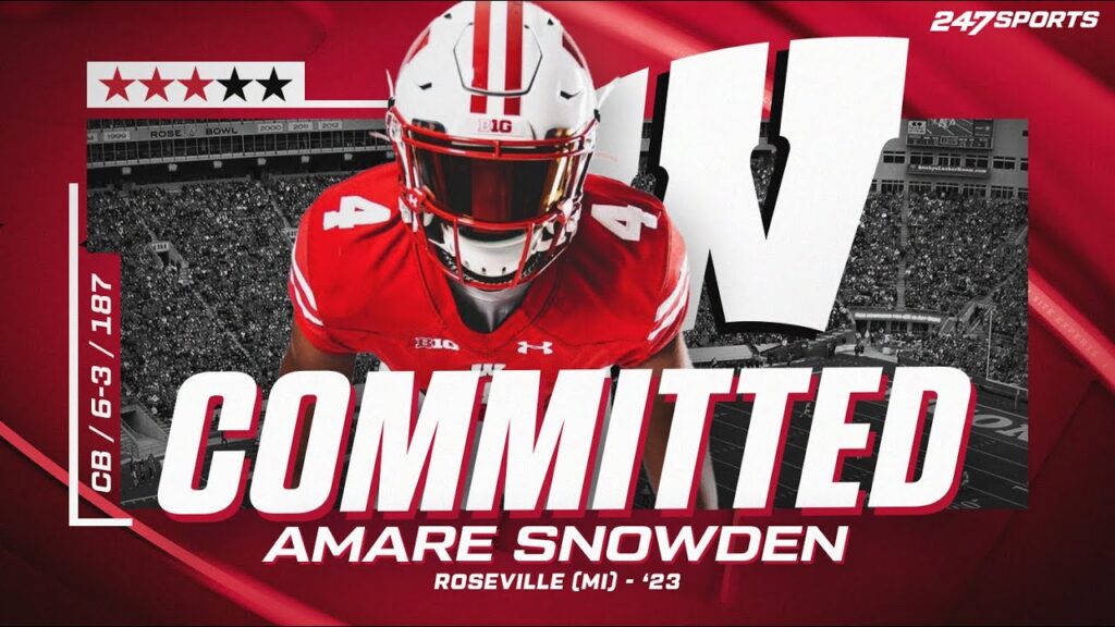 watch 3 star cb amare snowden commits to wisconsin