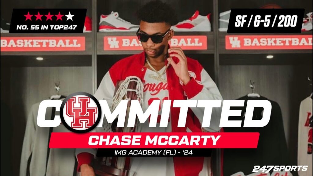watch 4 star sf chase mccarty commits to the houston cougars live on 247sports