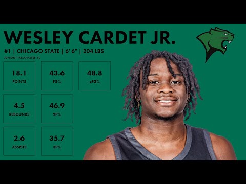 wesley cardet jr chicago state 2023 24 transfer portal highlights