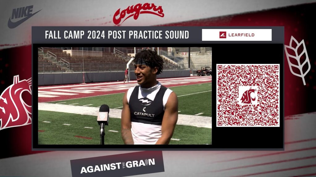 wsu football im consumed with precision db ethan oconnor after scrimmage 8 10 24
