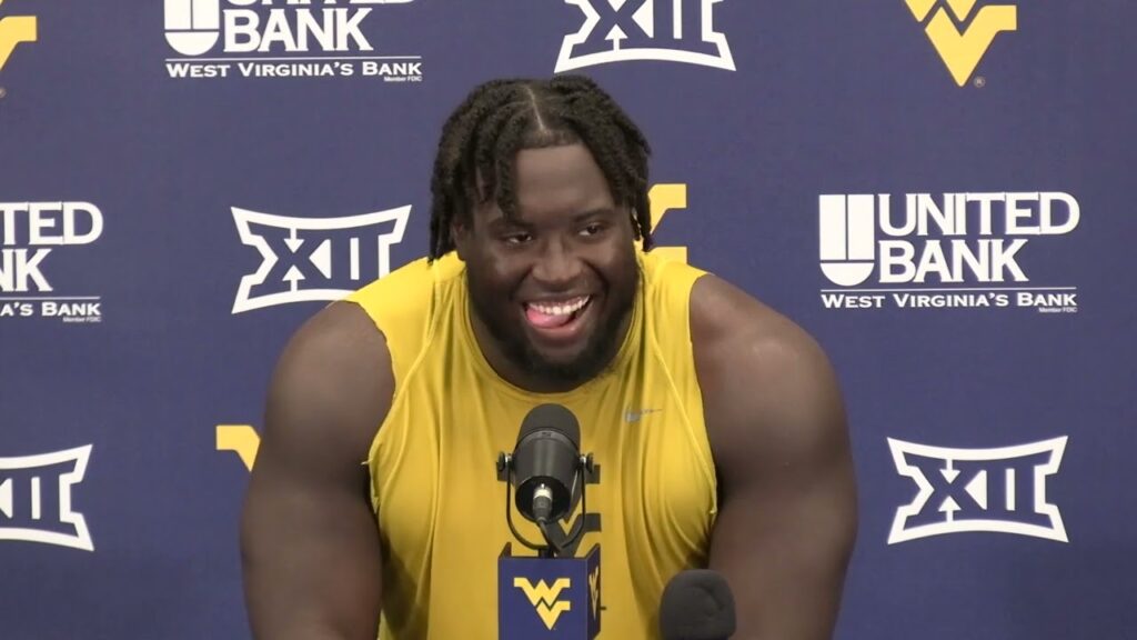 wvu football fatorma mulbah press conference sep 2 2024