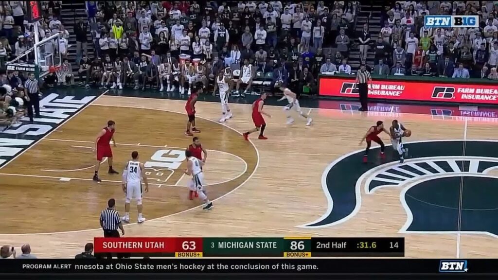 xavier tillman with the flush to cap off the win vs southern utah