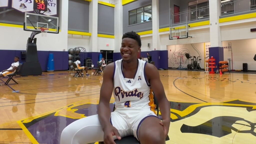 yann farell ecu basketball media day interview