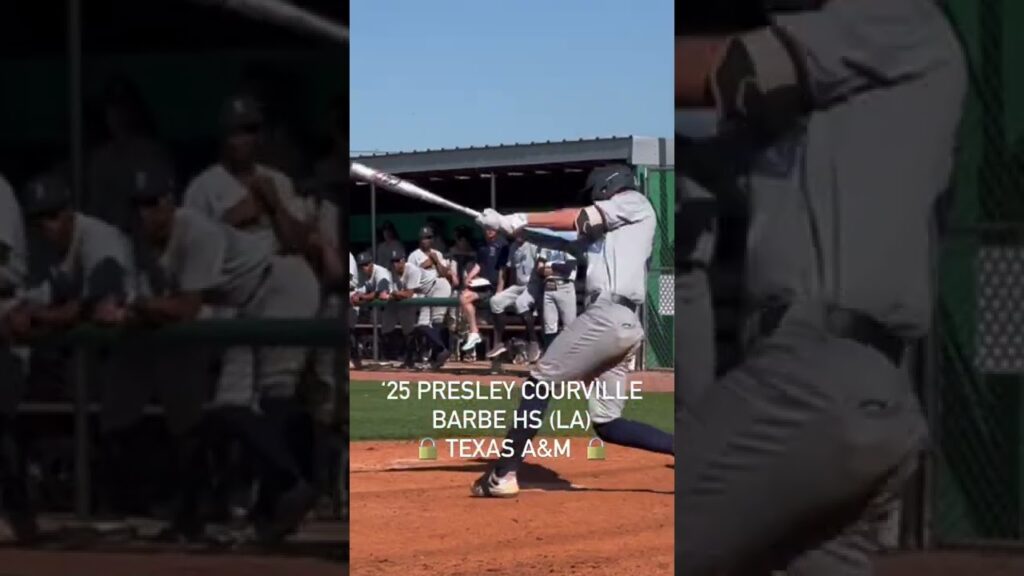 you arent stealing on him 25 presley courville is a beast behind the plate