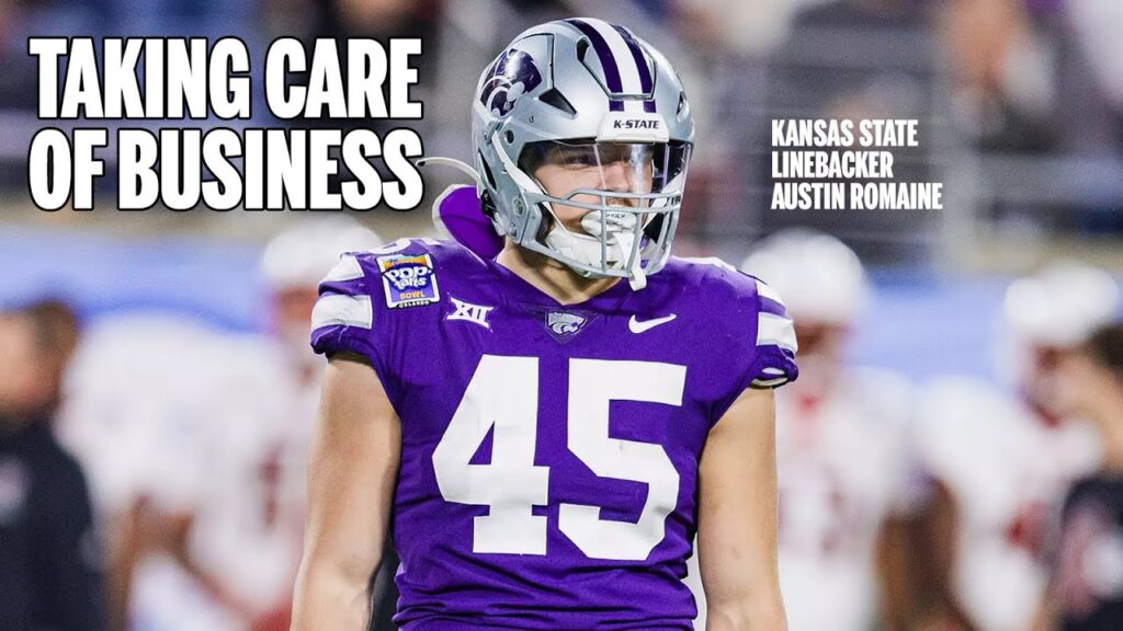young kansas state linebacker austin romaine makes his presence felt daily delivery