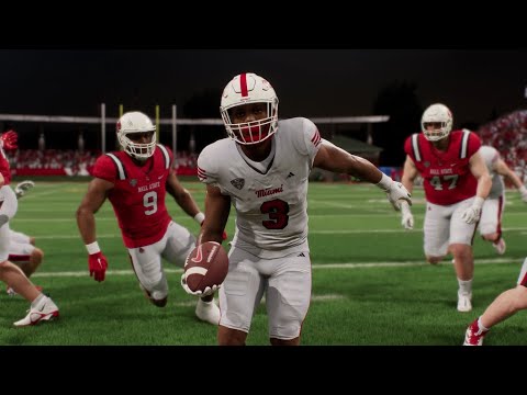 ball state vs miami ohio ncaa football 11 5 24 full game highlights college football 25 sim