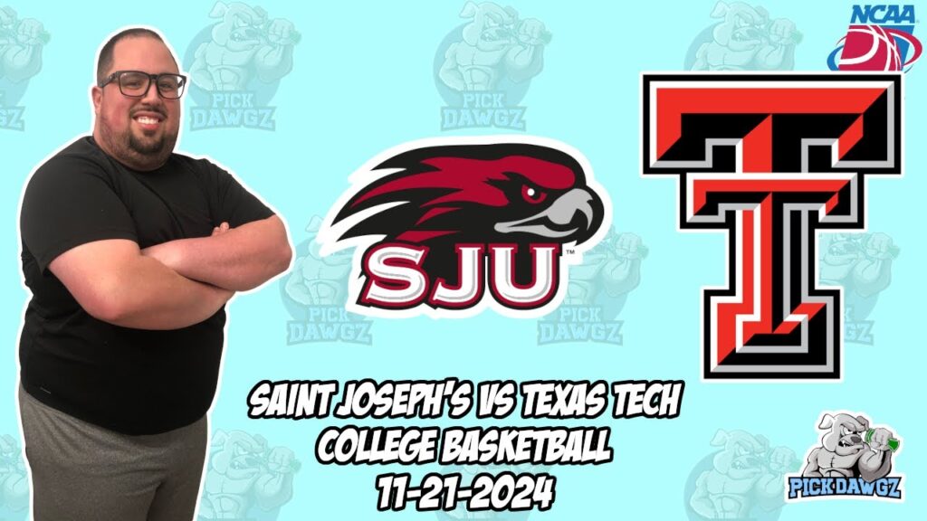 saint josephs vs texas tech 11 21 24 free college basketball picks and predictions ncaab pick