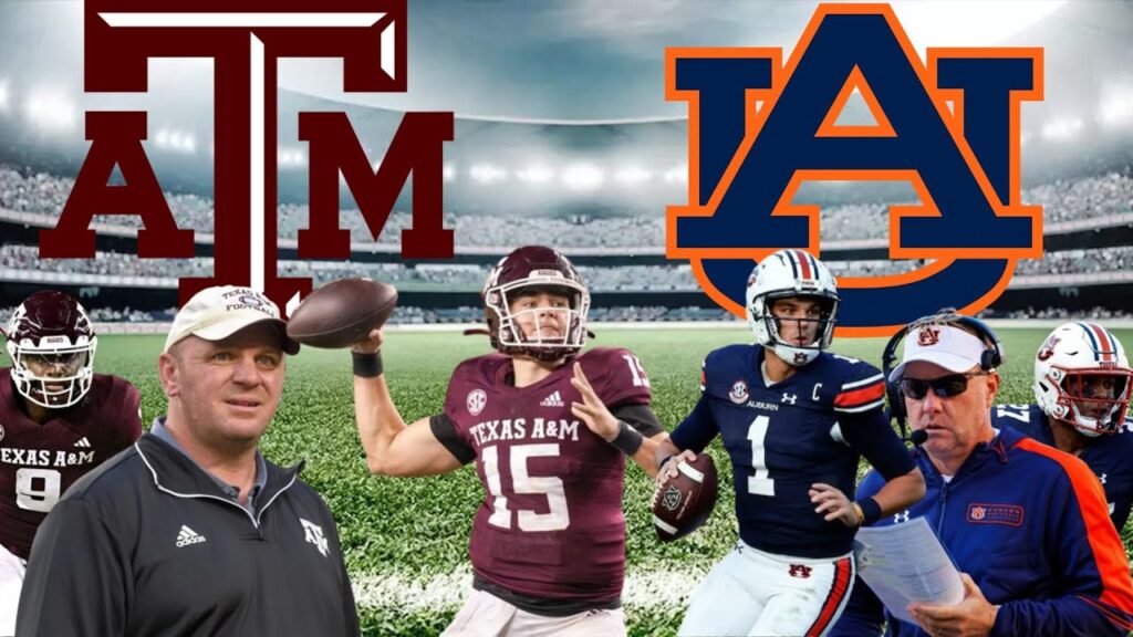 texas am aggies v auburn tigers week 13 2024 sec matchup college football 25