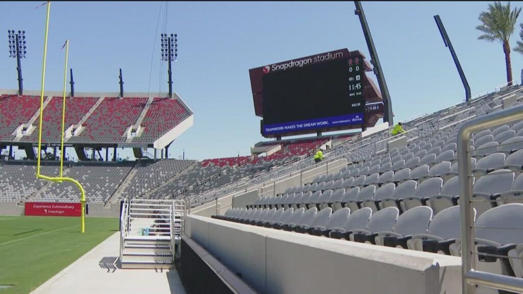 an inside look at san diego state universitys sparkling new snapdragon stadium