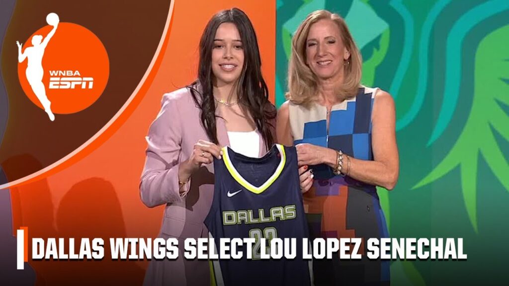 dallas wings select lou lopez senechal with the no 5 pick in the wnba draft wnba on espn