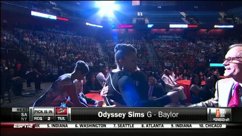 odyssey sims wnba draft 2nd overall pick