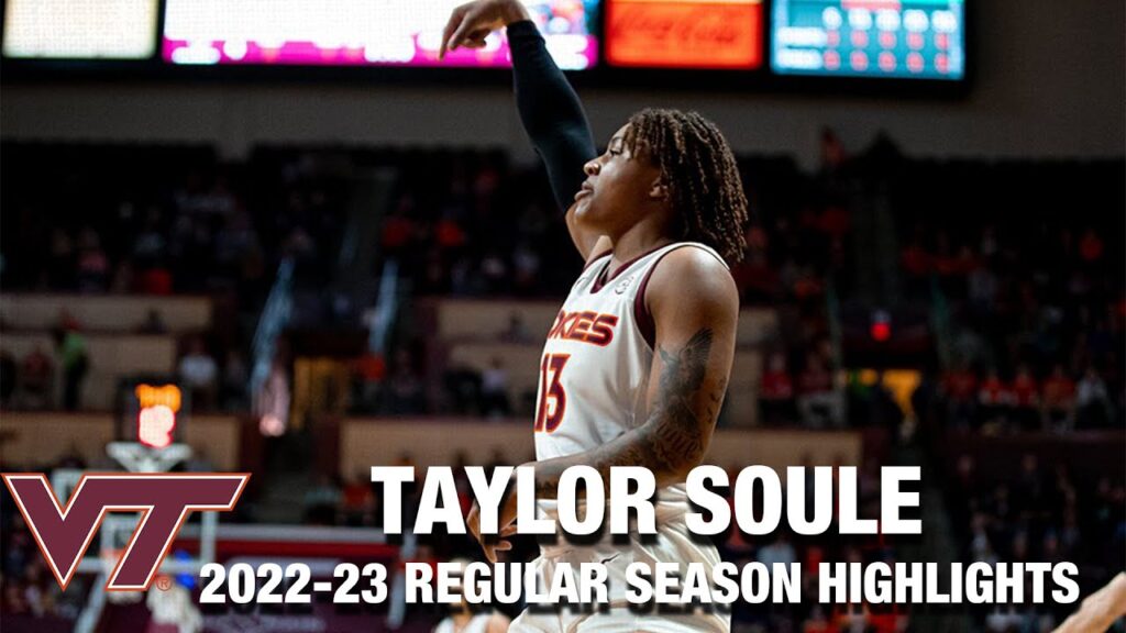 taylor soule 2022 23 regular season highlights virginia tech forward