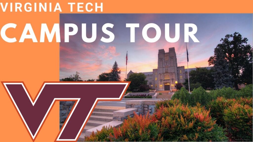 virginia tech campus tour drone shots