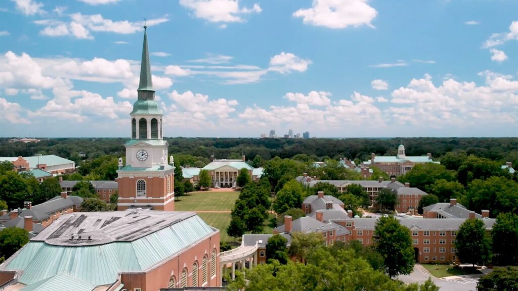 wake forest university campus tour