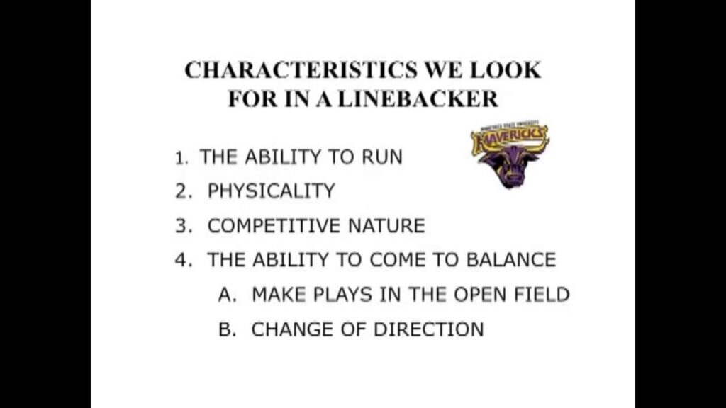 college football coach explains what it takes to play linebacker