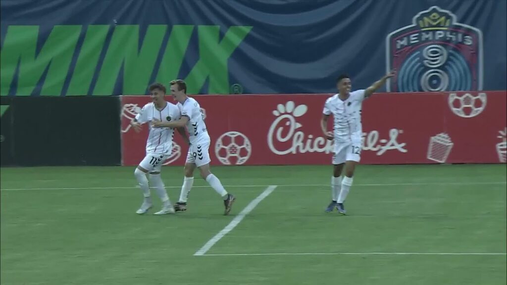 fidel barajas with a goal vs memphis 901 fc
